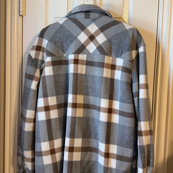 Women’s Sage Plaid flannel lined Button-Up Jacket size XL. - Picture 3 of 3